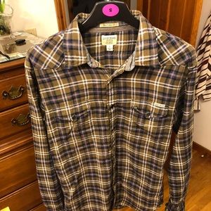 Luck brand plaid casual button down long sleeve.